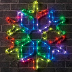 ★58-82-3-1 LEDモチーフライト スノーフレーク