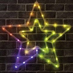 ★58-82-4-1 LEDモチーフライト スター 高さ54cm