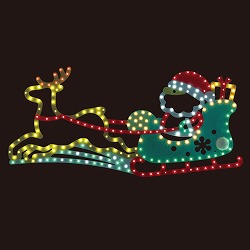 ★58-83-3-1 LED(SMD)モチーフライト サンタ&トナカイ