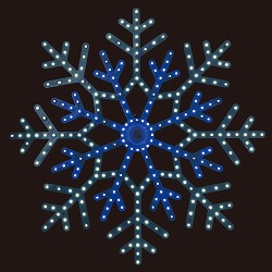 ★58-83-5-1 LED(SMD)モチーフライト スノーフレーク