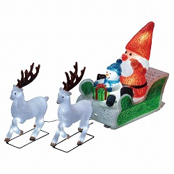 ★58-86-9-1 LEDモチーフライト トナカイそり&サンタ・スノーマン