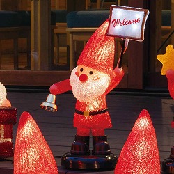 ★58-87-2-1 LEDモチーフ サンタの森 ウェルカム