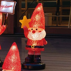 ★58-87-3-1 LEDモチーフ サンタの森 スター