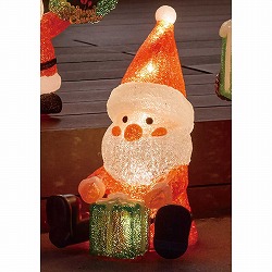 ★58-88-3-1 LEDモチーフ サンタの森 プレゼント小