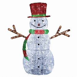 ★58-88-7-1 LEDクリスタルモチーフライト ビッグスノーマン