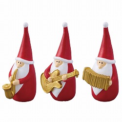 ★58-96-2-1 ミュージカルサンタスタンド高さ15cm