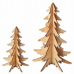 ★58-98-11-1 デコレーション木製クリスマスツリー