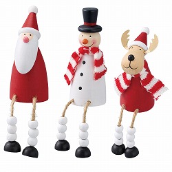 ★58-98-2-1 足ブラクリスマスオブジェ