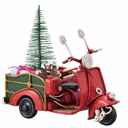 ★58-99-2-1 ティンクリスマスカー レッドバイク