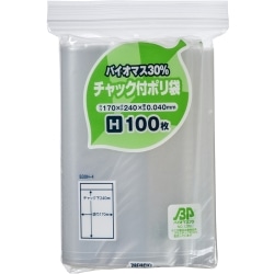 ■バイオマス配合チャック袋 B30H-4(3,500枚)