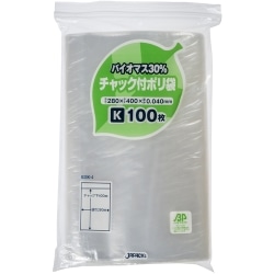 ■バイオマス配合チャック袋 B30K-4(1,500枚)