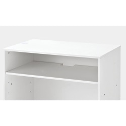 ★61-828-81-2 木製ハイカウンター用中間棚 幅120cm