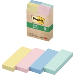 ■ポストイット 再生紙 500RP-BK 75 mm x 25 mm アソート